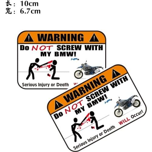 KODASKIN 2 Pieces Warning Do Not Screw Sticker Decal for BMW HP2 F800S S1000RR F800ST