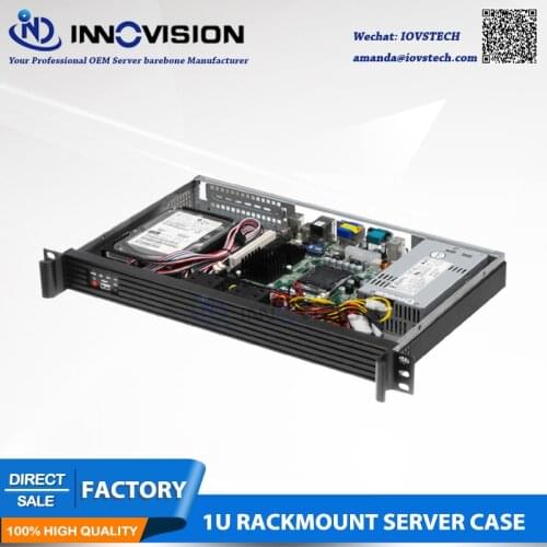Compact Stylish Aluminum front-panel 1U rackmount server case RX1250