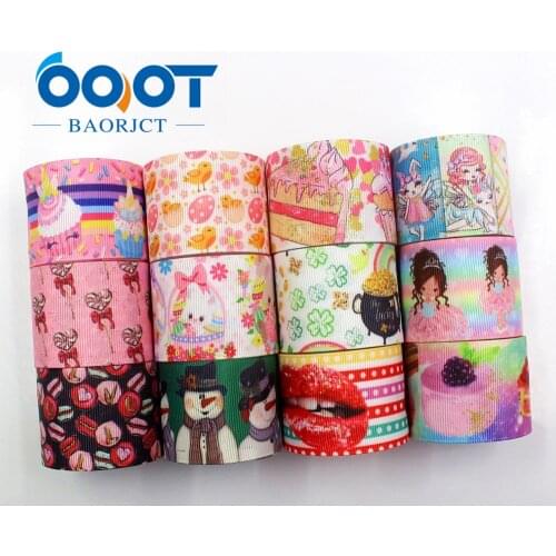 I-19116-347,1-1/2inch 38MM Cartoon Printed grosgrain ribbon,Clothing accessories jewelry,DIY Handmade gift wrapping Decorative