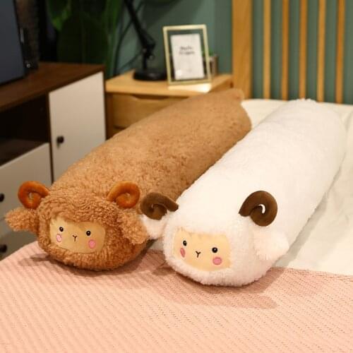 80-120CM Lovely Alpaca Plush Toy Long Alpaca Soft Stuffed Cute Sheep Llama Animal Dolls Sleep Pillow Home Bed Decor Gift