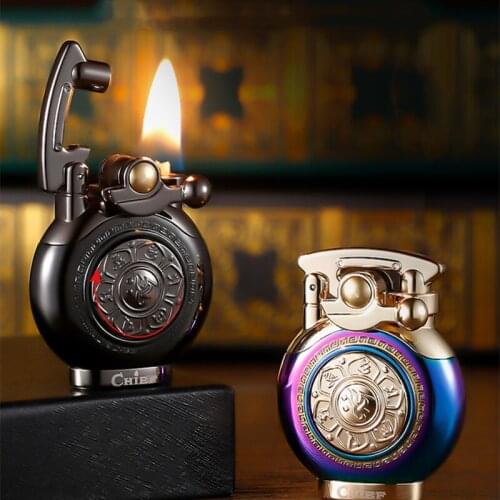 Zorro Brass Kerosene Rocker Lighter Luxury 6 Words Mantra Gasoline Flint Lighter Free Fire Inflated Oil Lighter Crafts Men Gift