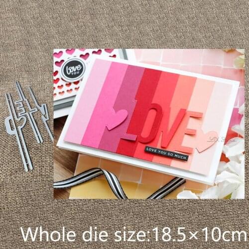 New Design Craft Metal stencil mold Cutting Dies LOVE edge decoration scrapbook die cuts Album Paper Card Craft Embossing