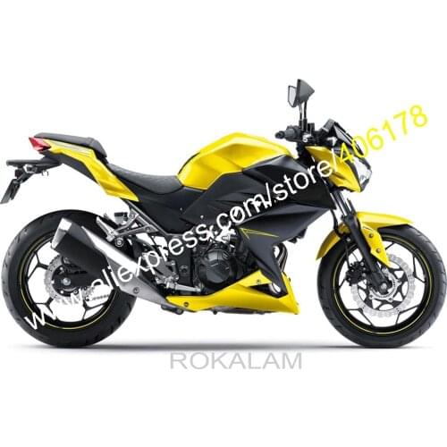 For Kawasaki Z250 Fairing 15/16 Z 250 Z300 2015/2016 Z 300 Yellow Black Sports Bike Body Fairings (Injection Molding)