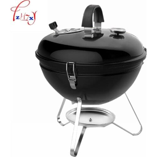 Portable Thick Grill Unique Grilled Stew Charcoal Barbecue Grills outdoor Field BBQ full set of home grill 1pc