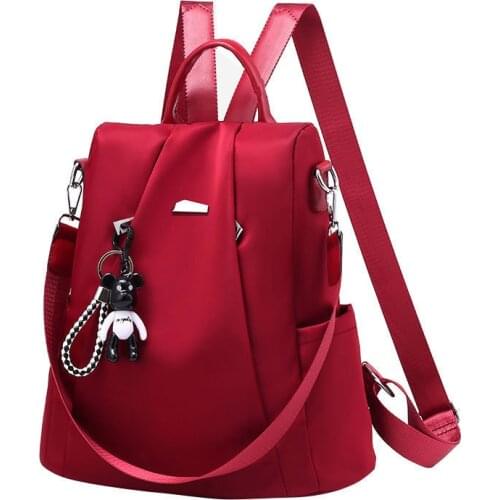 Backpack Female 2021 New Korean Backpack Anti-theft Outdoor Multifunctional Student Oxford Cloth Schoolbag
