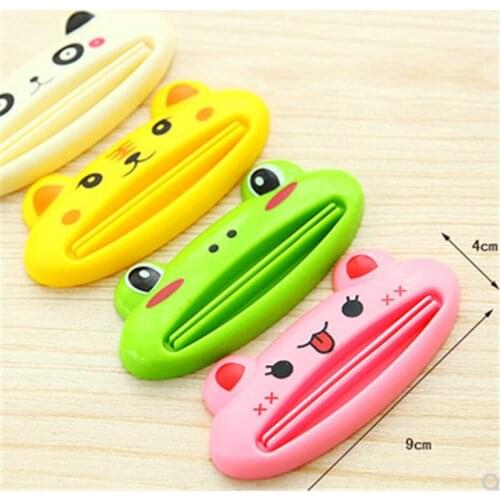 1PC Colorful Cartoon Animal Toothpaste Squeezers Household Tube Rolling Holder Convenience Squeezer Bathroom Products