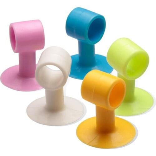 1pc Self Adhesive Silicone Door Handle Knob Crash Pad Wall Protectors Anti Collision Bumper Guard Door Stopper Stops Stick