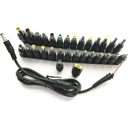 30pcs Universal Laptop DC Power Supply Adapter Connector Plug AC DC conversion head Jack Charger Connectors Notebook Power