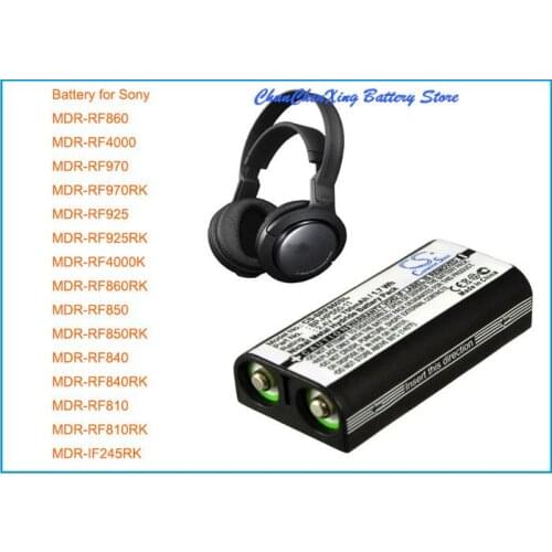 Cameron Sino 700mAh Battery BP-HP550-11 for Sony MDR-IF245RK, RF4000, RF4000K, RF810, RF810RK, RF840, RF850, RF860, RF925, RF970