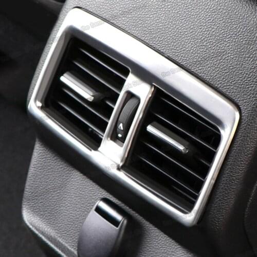 Lsrtw2017 Car Rear Armrest Air Vent Outlet Trims Styling for Renault Koleos Samsung QM6 2017 2018 2019 2020 2021 Accessories