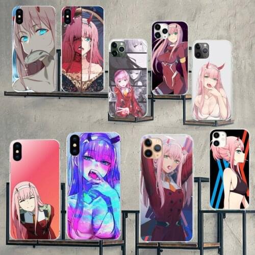Zero Two Darling in the FranXX Anime Phone Case For iphone 12 5 5s 5c se 6 6s 7 8 plus x xs xr 11 pro max mini
