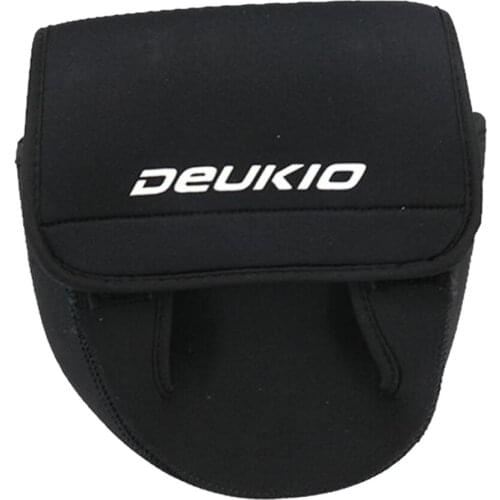 Fishing Reel Cover Bag Baitcasting Trolling Spinning Case Wheel Pouch Black