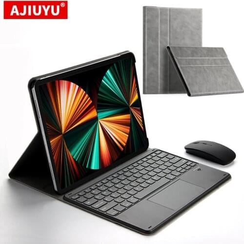 AJIUYU Keyboard Case For iPad Pro 12.9 inch 2020 4th Cases Tablet Wireless Bluetooth Keyboar A2229 A2069 A2232 A2233 Smart Cover