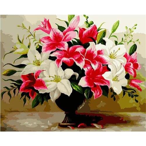 Flowers Drawing Figure Pre-Printed 11CT Cross Stitch Embroidery Full Kit DMC Threads Painting Handiwork Craft Counted