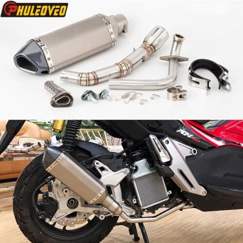 Motorcycle ADV150 Exhaust System Connect Link Pipe with Length 370mm Exhaust Muffler Escape for X-ADV150 ADV 150 Escape Moto