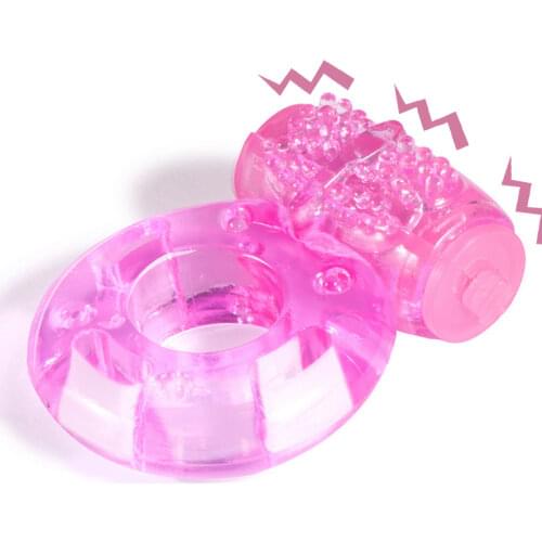 Penis Ring Vibration Penis Ring Delayed Ejaculation Clitoral Massage Stimulator Medical Soft Rubber Elastic Adult Sex Toy