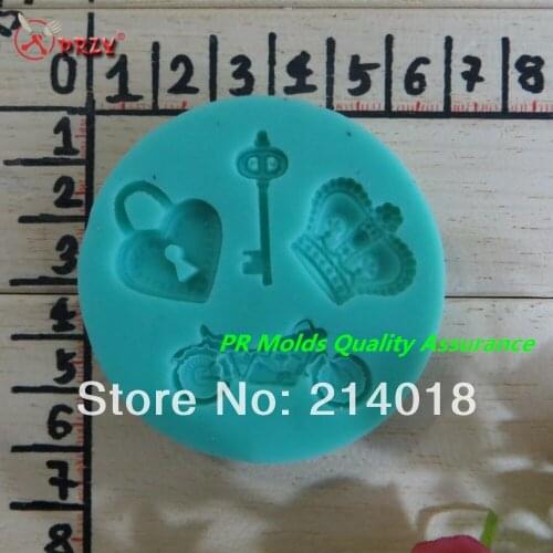 Crown motorcycle keys modelling fondant Cake decoration mold High-quality chocolate mold Jelly pudding mold NO.:Si317