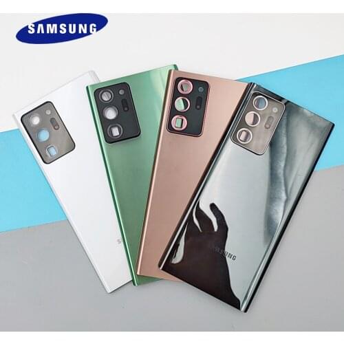6.7/6.9'' Battery Cover For Samsung Galaxy Note 20 Ultra/Note 20 N985 N986 Real Door Camera Frame Glass Housing Panel RepairPart