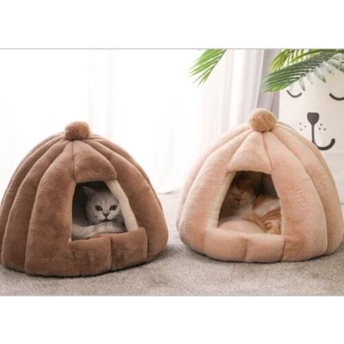 Lovely Cute Warm Cat Bed House Cat Bed Winter Summer Pet Dog Nest cute Round Cat Small Dog Home Mats Pet Supplies