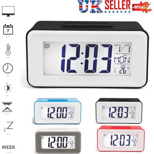 Multifunction LED Digital Alarm Clock Snooze Mute Calendar Desktop Electronic Backlight Table Alarm clocks Desktop clock
