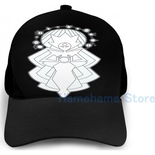 Fashion Steven Universe - White Diamond Mural Basketball Cap men women Graphic print black Unisex adult hat