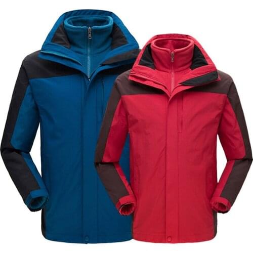 Mens Ski Jackets 2021 New Outdoor Thick Warm Waterproof Snowboard Jacket Winter 2 In 1 Windproof Mens Snow Coat Brands