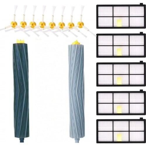 AD-Accessories Kit for IRobot Roomba 981 980 960 895 886 870 865 866 800 900 Series, Replacement Parts 8 Side Brushes,5 Filter,2