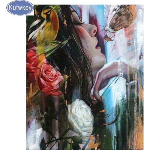 Hot sale,5d diy Diamond painting tools wholesale square&round rhinestone resin diamonds woman butterfly diamond embroidery arts