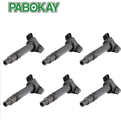Set of 6 Ignition Coil for Lexus GS300 GS350 Toyota Highlander C1596 UF-507 90919-02250 90919-A2003 90919-T2004