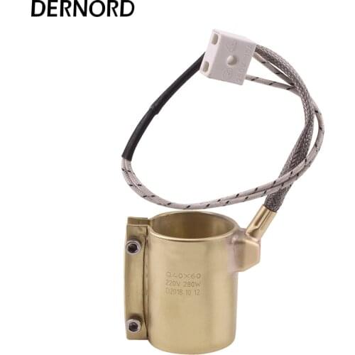 DERNORD Heating Element 220v 280w 40mm*60mm Brass Band Heater for Plastic Injection Machine