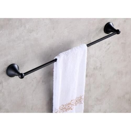 Wall Mounted Black Oil Rubbed Brass Bathroom Single Towel Bar Towel Rail Holder Bathroom Accessory mba853