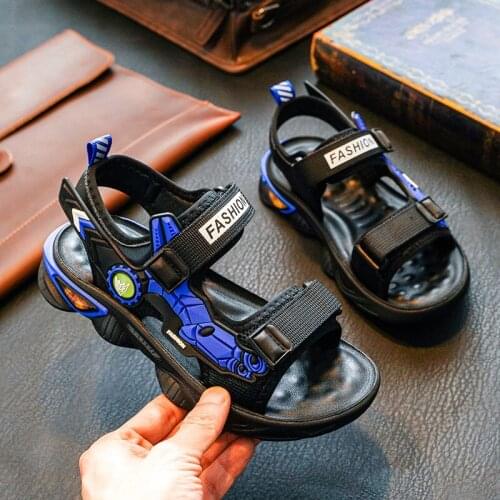 Non-Slip Baby Boys Sandals Soft Bottom Children Beach Shoes Comfortable Sports Casual For Little & Big Kids Size 26-37