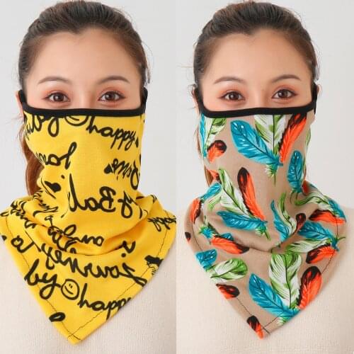 Women Face Scarf Winter Mask Female Bandana Fashion Warm Foulard Cotton Soft Spring Neck Scarves Ring Wraps