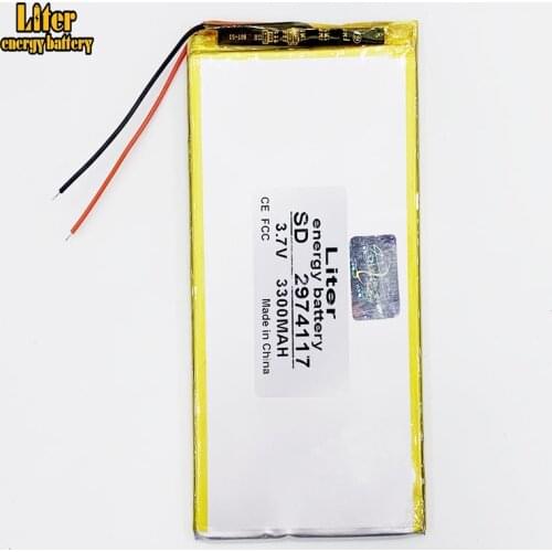 Tablet PC MID general large capacity battery panel 2974117 3.7v 3300mAh tablet battery