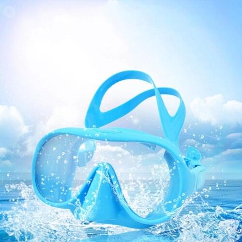 Professional underwater hunting Diving Mask Scuba Free Diving Snorkeling Mask Flexible Silicone Large Frame glasses