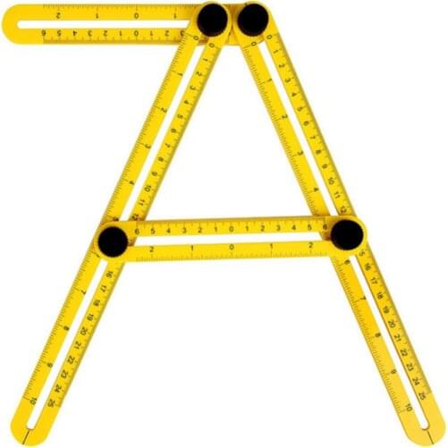 Professional Template Tool Angle Measuring Protractor Multi-Angle Ruler Builders Craftsmen Engineers Layout