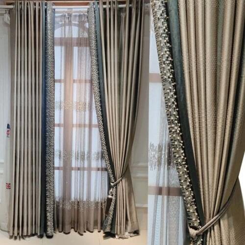 Romantic Luxury Curtains Window Drapes Tulle For Living Room Exquisite Embroidery Sheer Curtains Wedding Decor M201Y