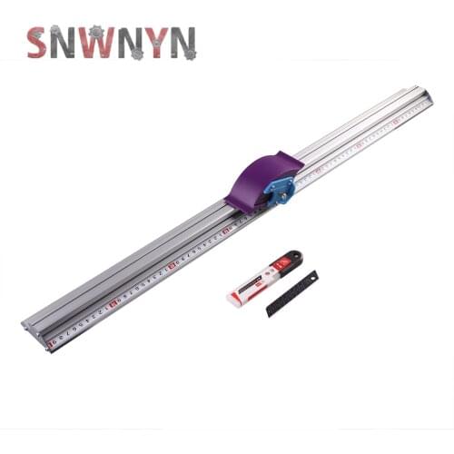 0-70cm Manual Cutting Ruler Aluminum Alloy Anti-skid Positioning Cutting Ruler Cutting Track Woodworking DIY Tool For Kt board