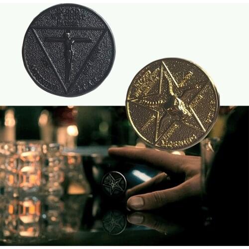Lucifer Pentecostal Cosplay Coins Lucifer Morningstar Costume Accessory Collection Gift Cosplay Props