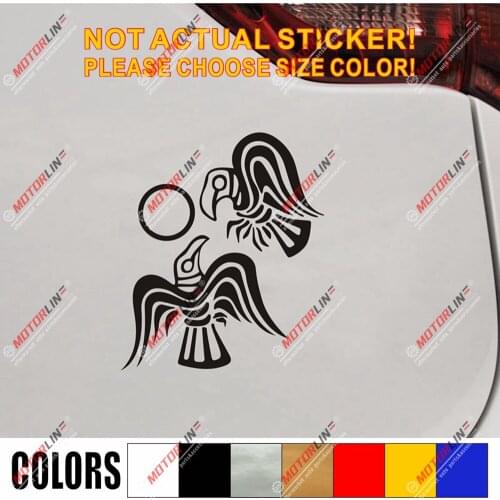 Huginn And Muninn Twin Ravens Decal Sticker Car Vinyl Norse Odin pick size a