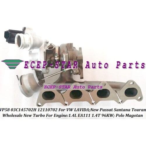 VP58 03C145702H Turbo For VW LAVIDA NEW Passat Santana Polo Touran Magotan Bora Jetta Sigtar A3 Octavia 1.4L EA111 1.4T 96KW