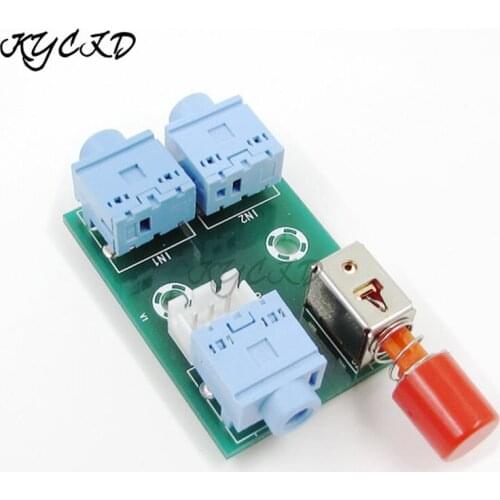 XH-M371 Audio Switching Module 3.5mm Audio Socket 2 Ways Into 1 Out Switch Board Electronic PCB For Amplifier Speaker DIY