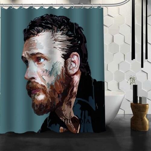 ShunQian Tom Hardy Shower Curtain Funny Curtain For Bathroom Waterproof Polyester Fabric Eco-Friendly 2020 Bath Curtain Gift