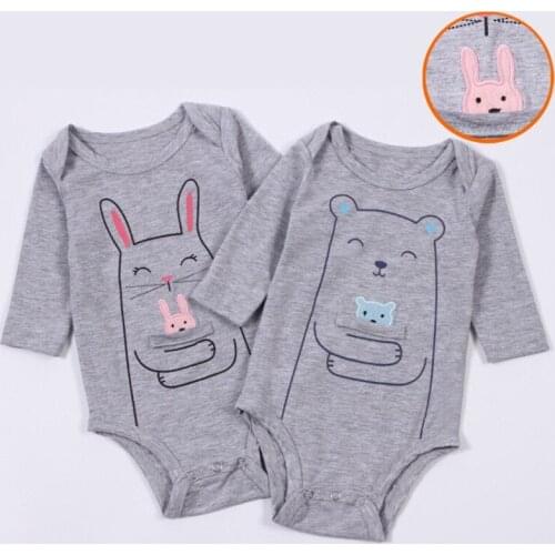 Newborn bodysuit baby babies bebes clothes long sleeve cotton printing infant clothing 1pcs 0-12 Months DS5