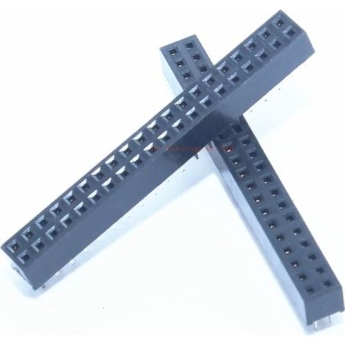 10PCS 2x20 Pin 40 Pin header 2mm Double Row Female Straight Header Pitch 2*20 2.0MM
