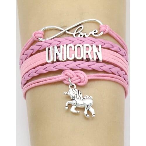 10PC/lot Unicorn Braided Kids Bracelet for Girls Friendship Bracelets Jewelry Multi-layer Charm Bracelet Fashion Jewelry