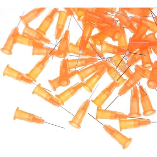 100Pcs/Set Solder Paste Adhesive Glue Liquid Dispensing Needle Welding Fluxes For Welding Tools