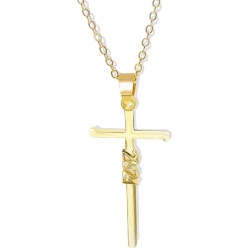 2021 Will Be Better Cross Necklace Faith Strength Blessed Cross Pendant Necklace Unisex Christian Religious Jewelry