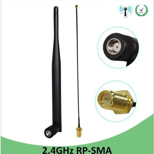2.4GHz 2.4g wifi Antenna wifi 5dBi WiFi Aerial RP-SMA Male Router +21cm PCI U.FL IPX to SMA Male Pigtail Cable