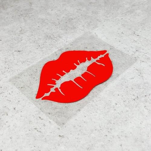 Car Styling Cartoon Hot Sexy Red Lip Phone Laptop Decorate Sticker Decals